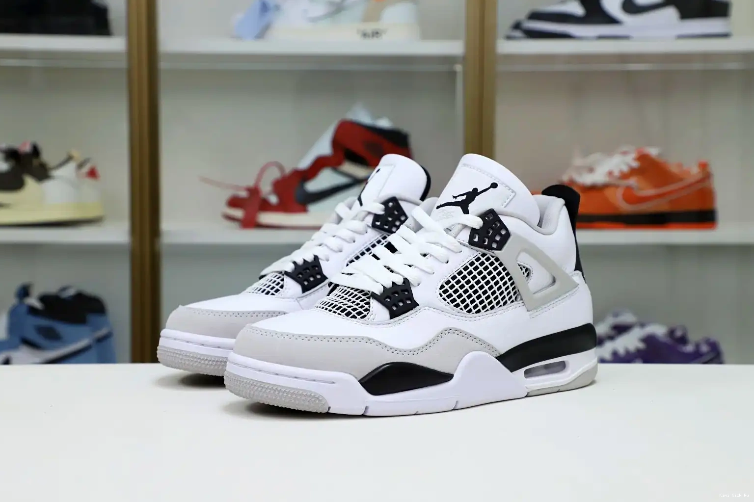 AIR BLACK MILITARY Kimikick JORDAN 4 0816